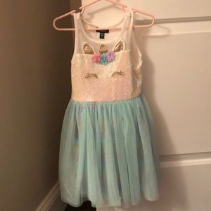Toddler Girl’s Unicorn Dress